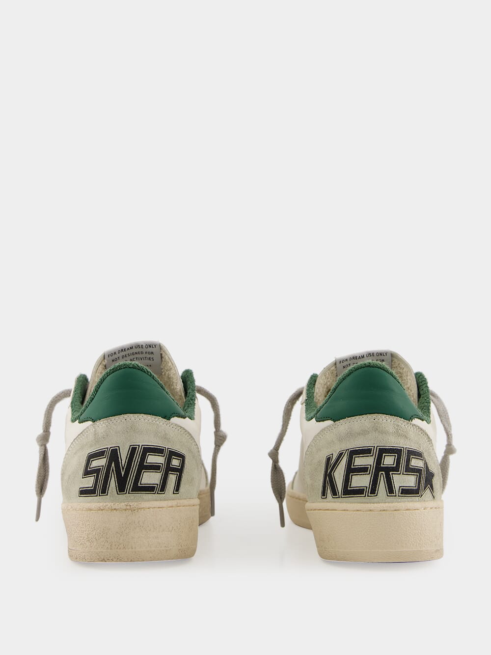 White and Green Ballstar Sneakers with Matt Heel