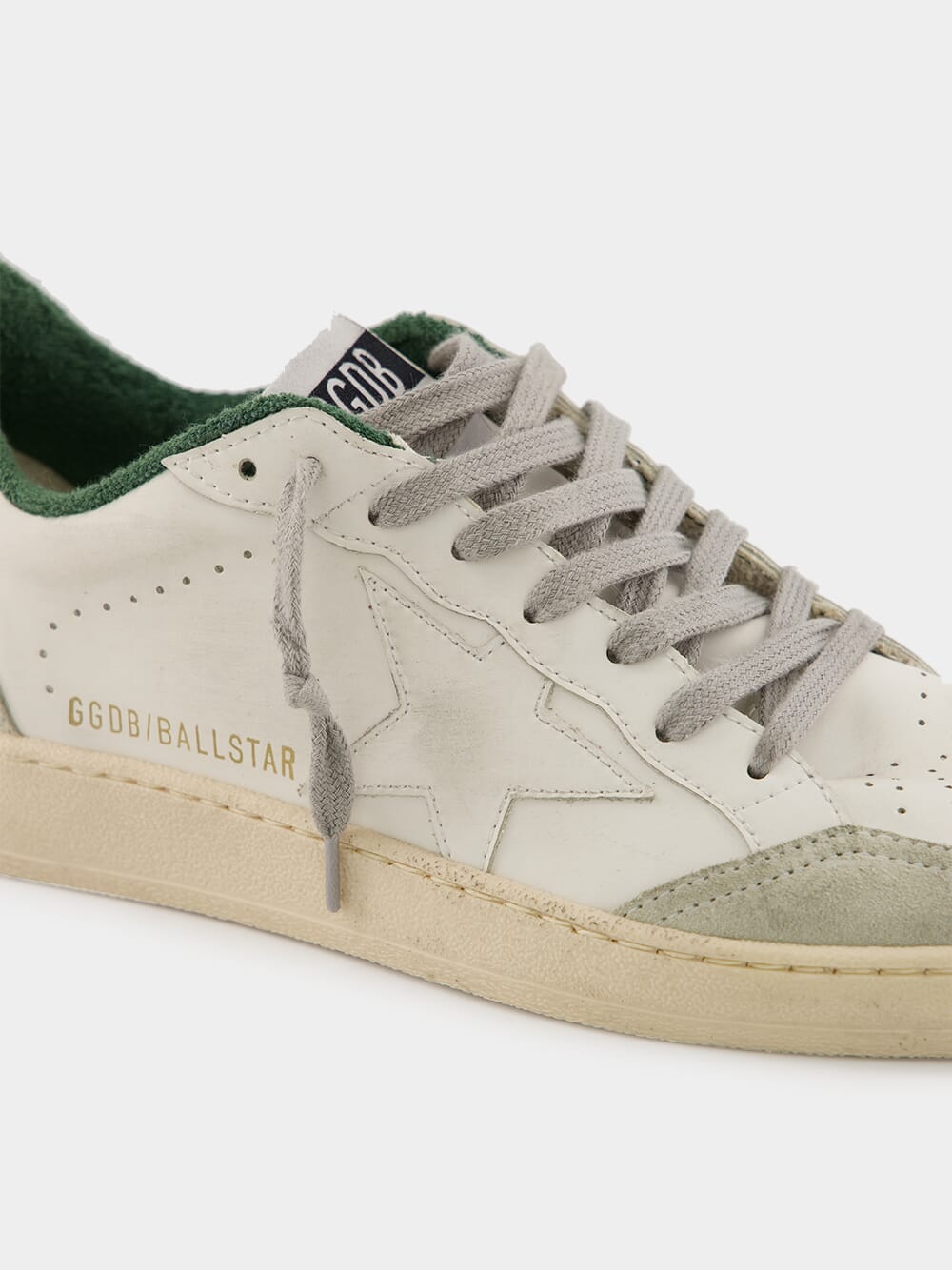 White and Green Ballstar Sneakers with Matt Heel