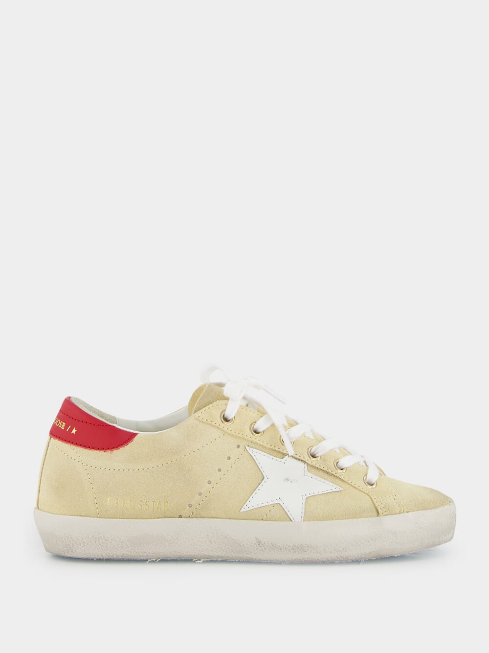 Cornhusk Superstar Sneakers with Leather Star