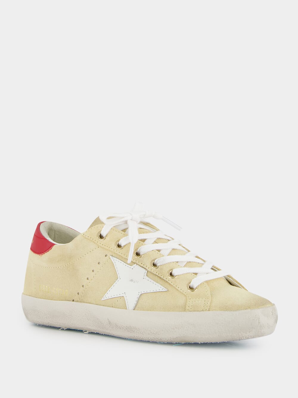 Cornhusk Superstar Sneakers with Leather Star