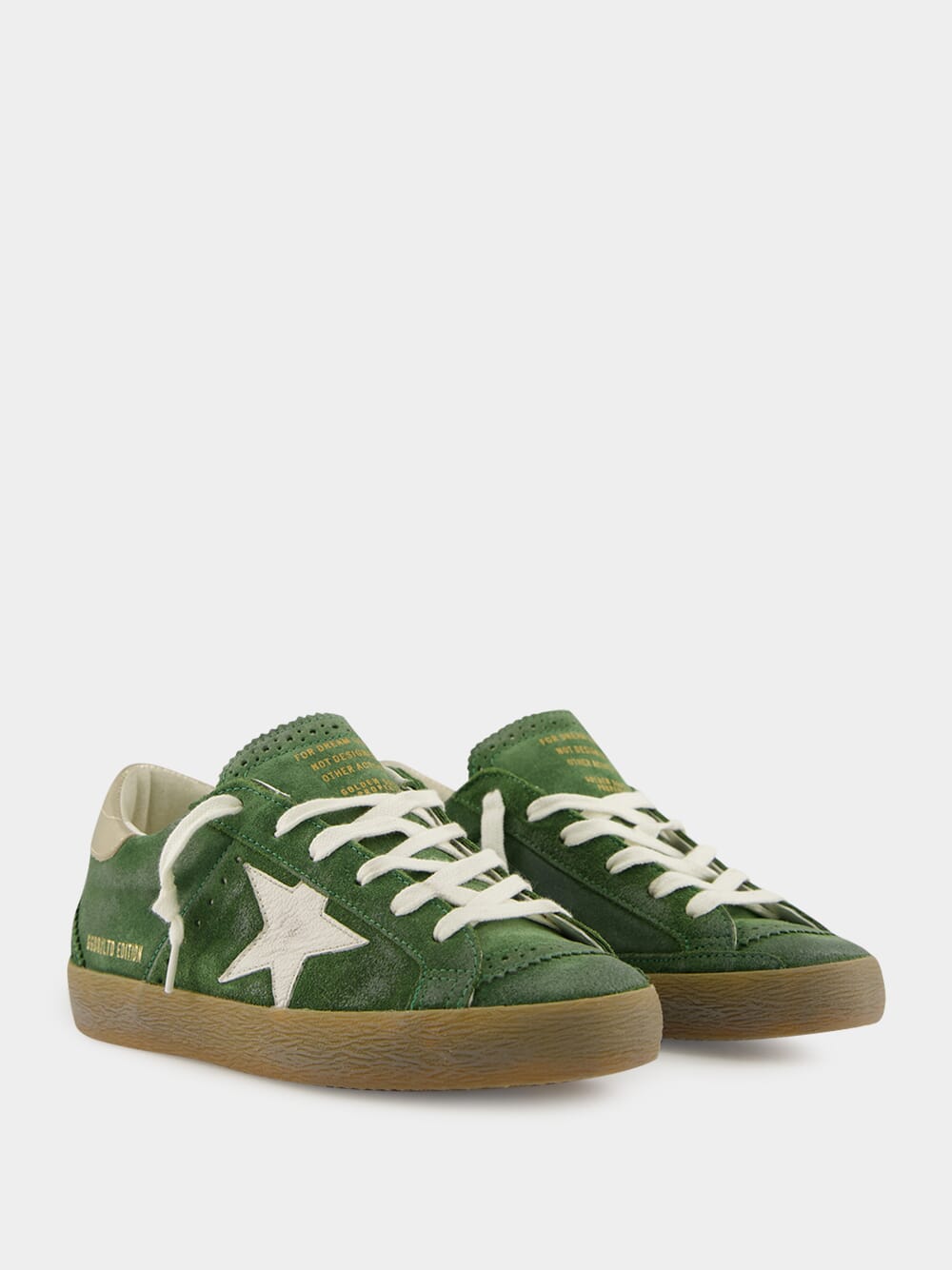 Green Suede Super-Star Sneakers