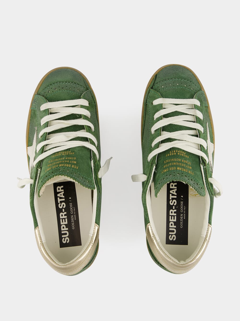 Green Suede Super-Star Sneakers
