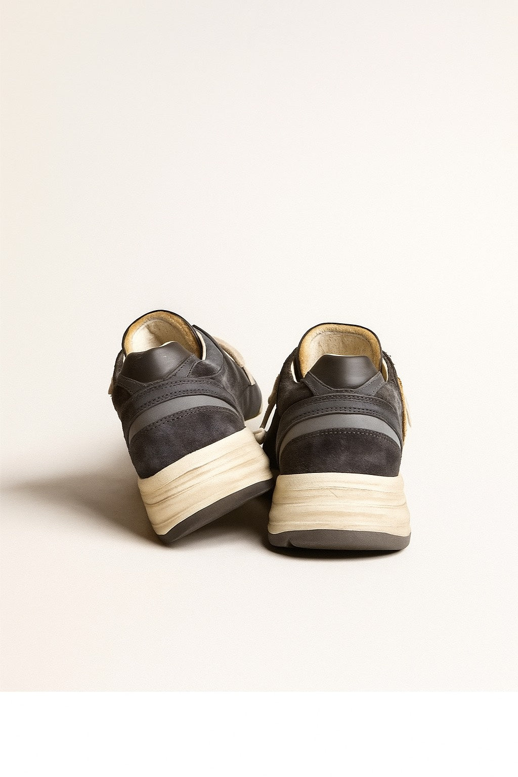 Dad-Star pour femme en résille et cuir velours bleu foncé avec étoile noire