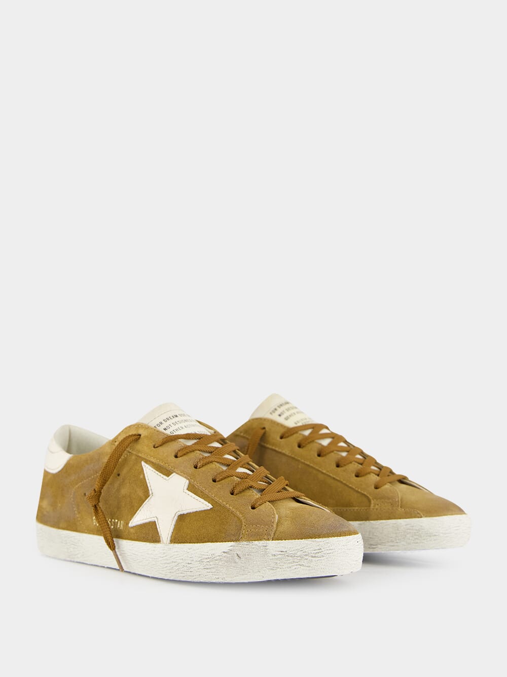 Brown Suede Superstar Sneakers