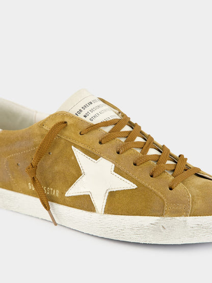 Brown Suede Superstar Sneakers