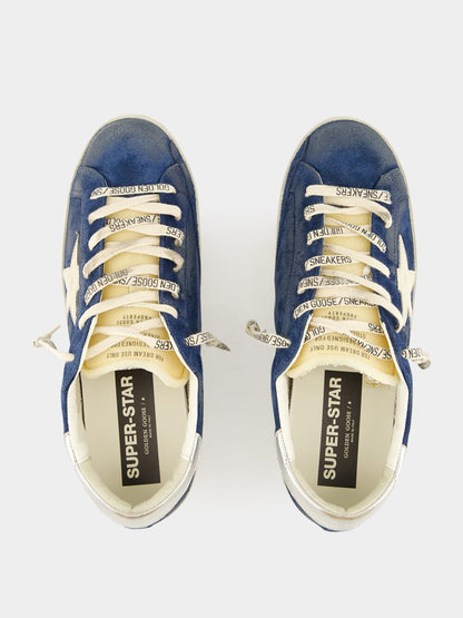 Blue Suede Super-Star Sneakers