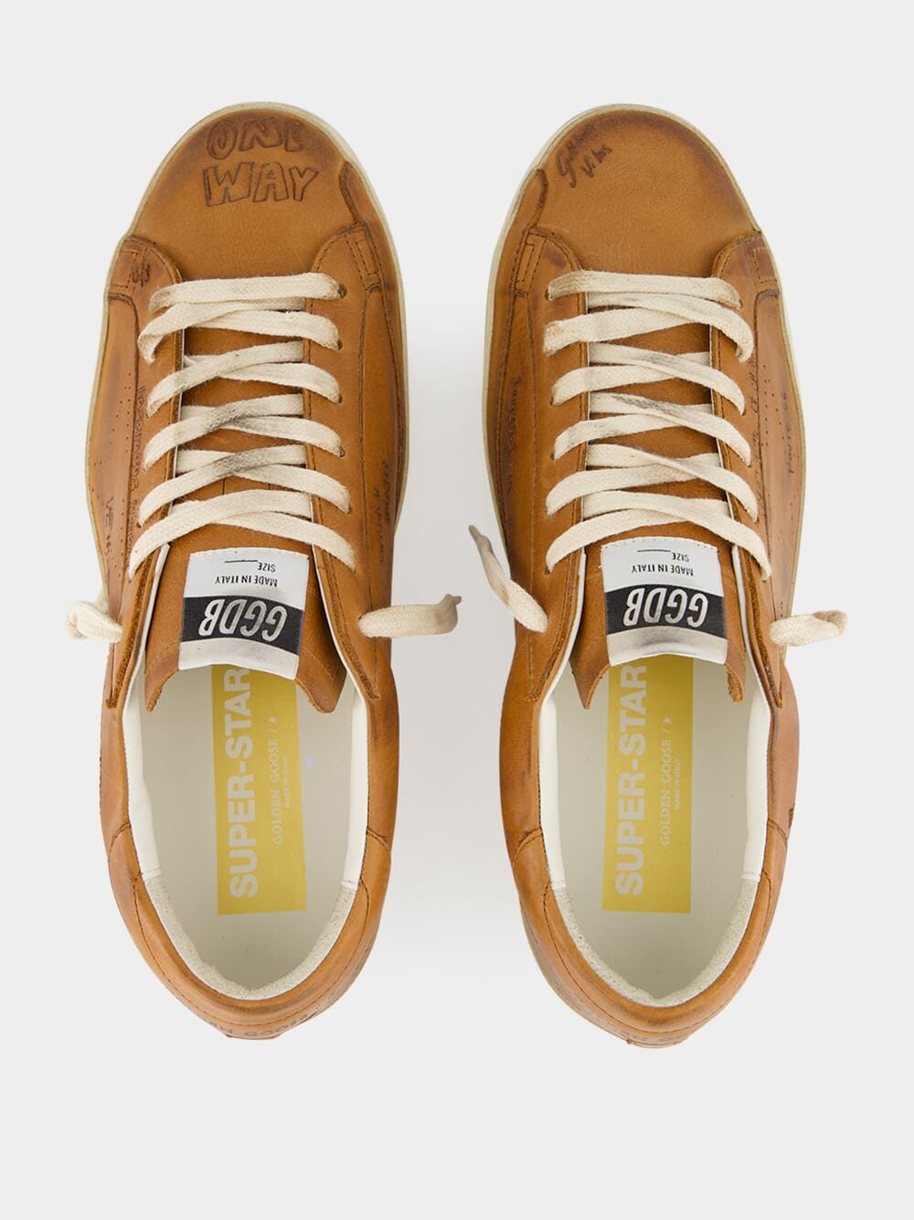 Superstar Journey Printed Brown Sneakers