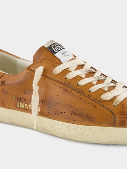 Superstar Journey Printed Brown Sneakers