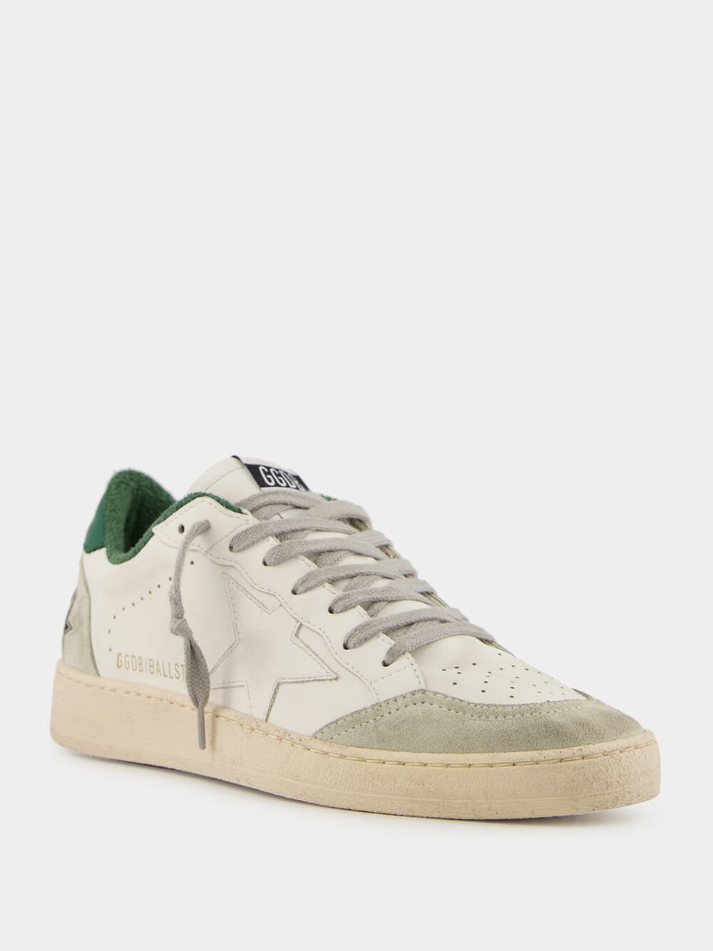 White and Green Ballstar Sneakers with Matt Heel