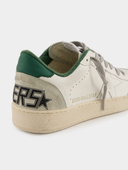 White and Green Ballstar Sneakers with Matt Heel