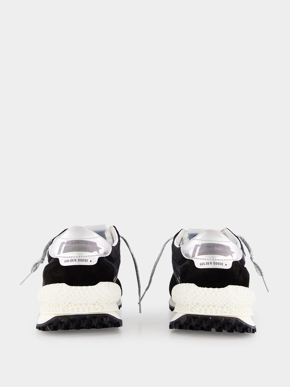 Marathon Sneakers With Black Ripstop Nylon Upper And Silver Star