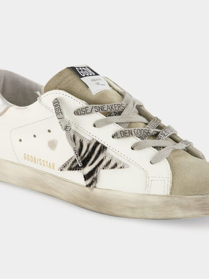 Zebra Pony Star Leather Super-Star Sneakers
