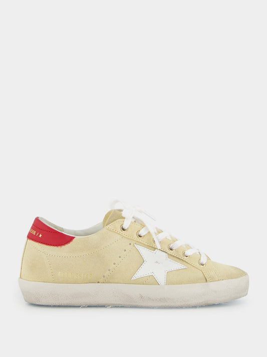 Cornhusk Superstar Sneakers with Leather Star