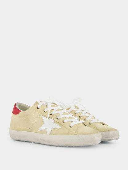 Cornhusk Superstar Sneakers with Leather Star