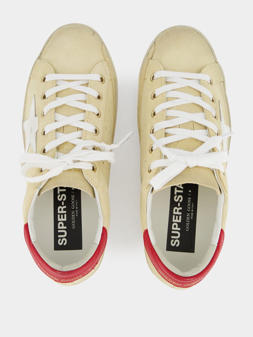 Cornhusk Superstar Sneakers with Leather Star