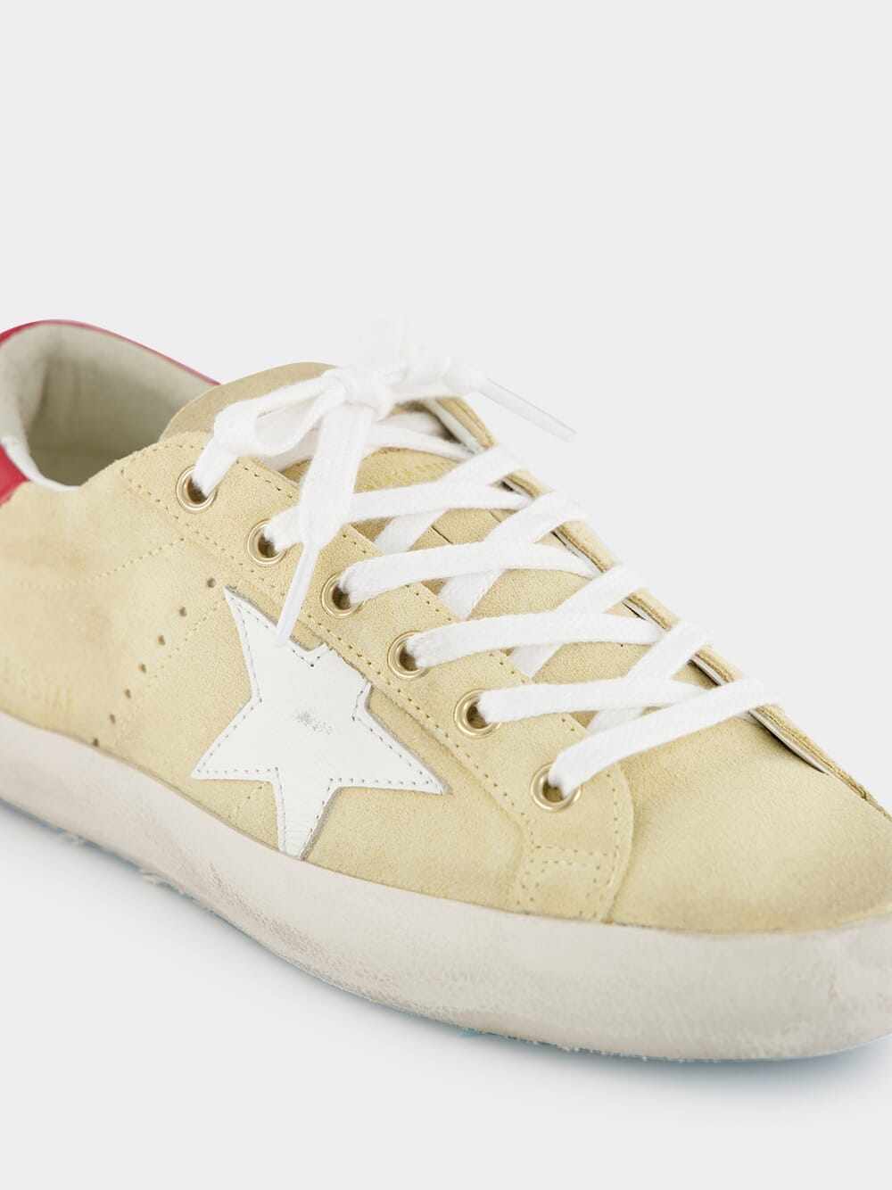 Cornhusk Superstar Sneakers with Leather Star