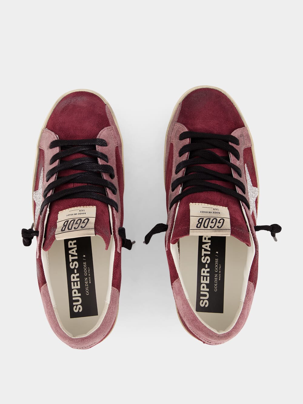 Burgundy Superstar Classic Sneakers