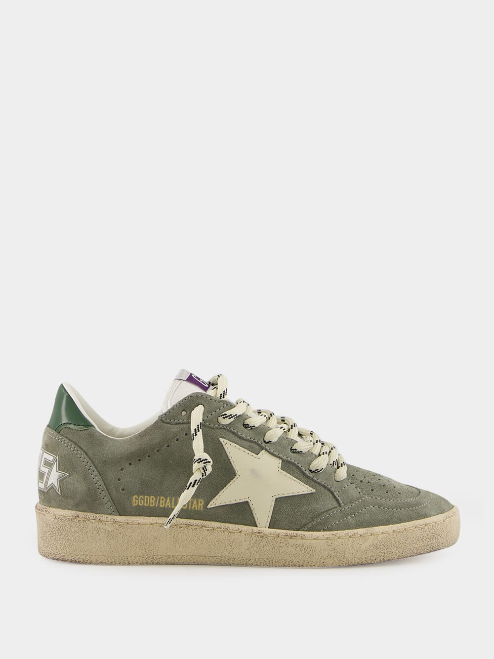 Green Ballstar Suede and Leather Star Sneakers