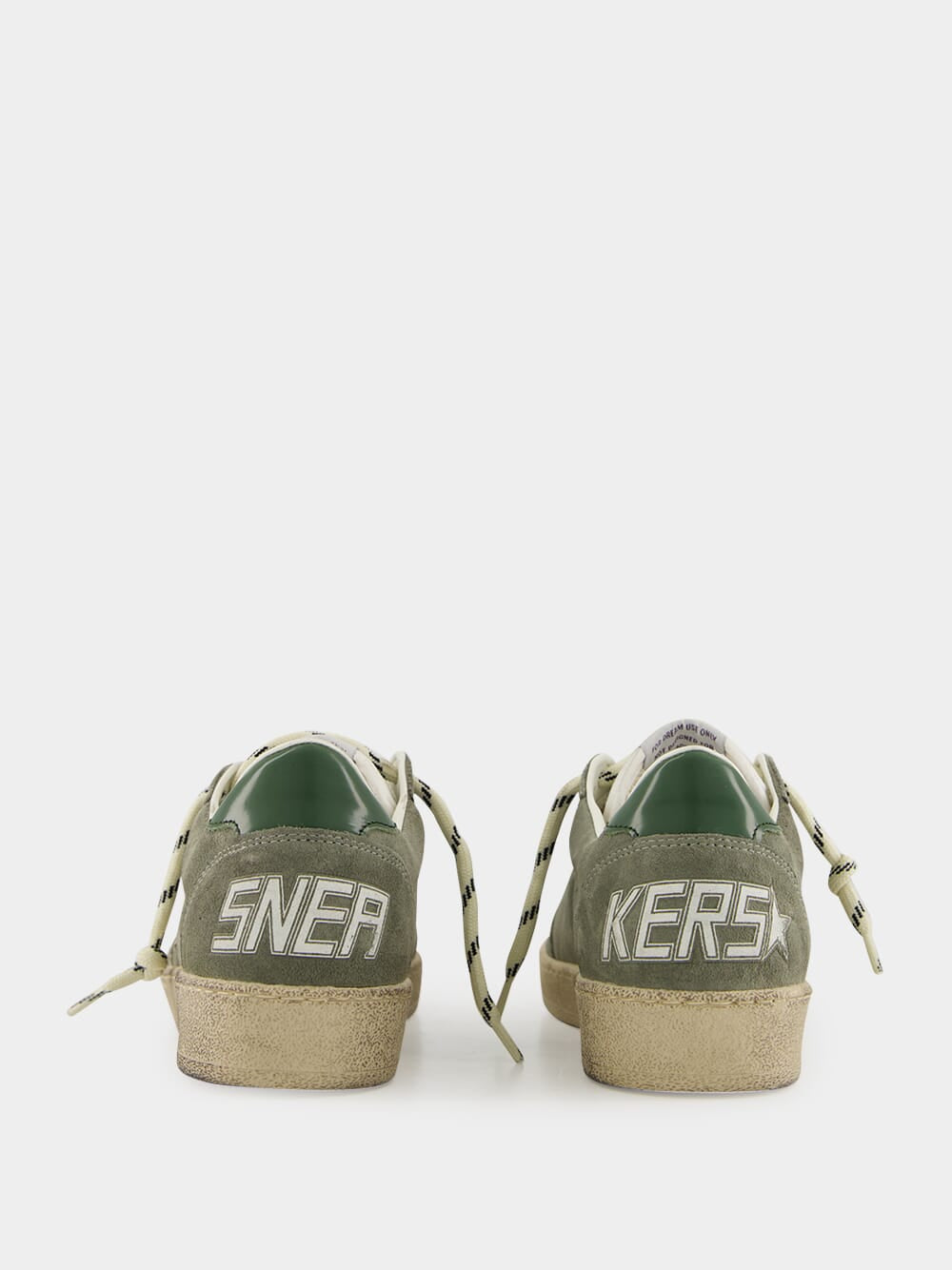 Green Ballstar Suede and Leather Star Sneakers