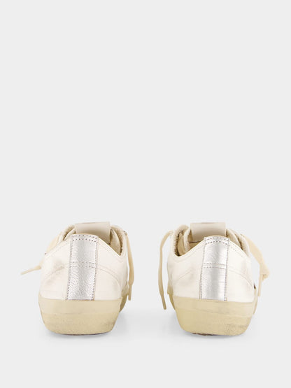 White V-Star LTD Sneakers with Pony Skin Star