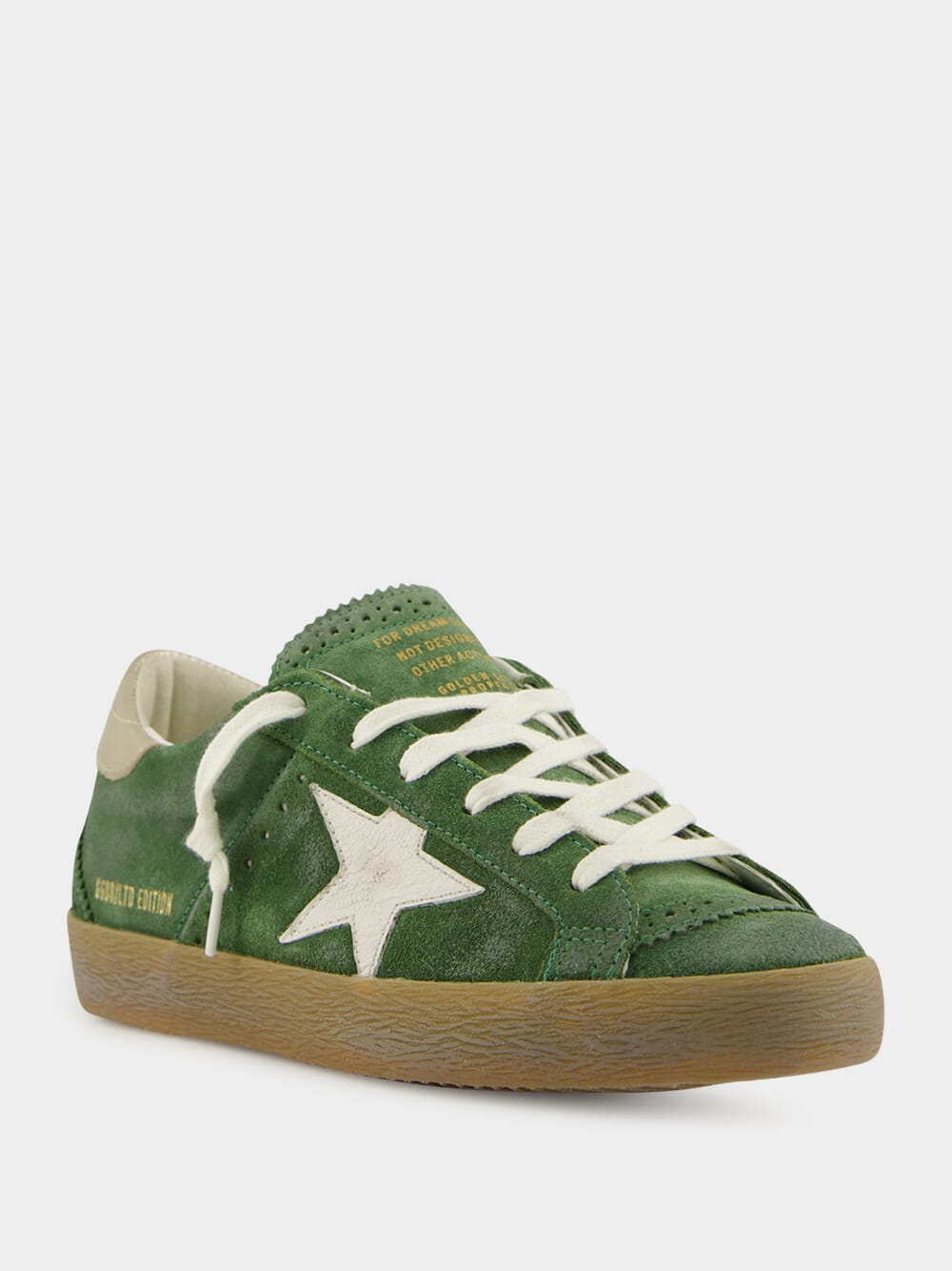 Green Suede Super-Star Sneakers