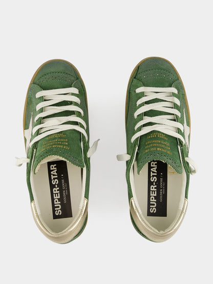 Green Suede Super-Star Sneakers