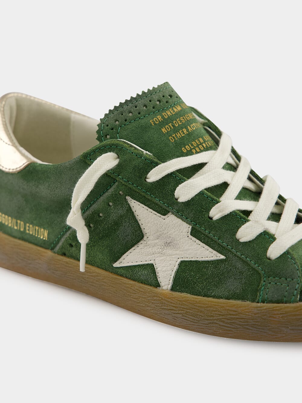 Green Suede Super-Star Sneakers