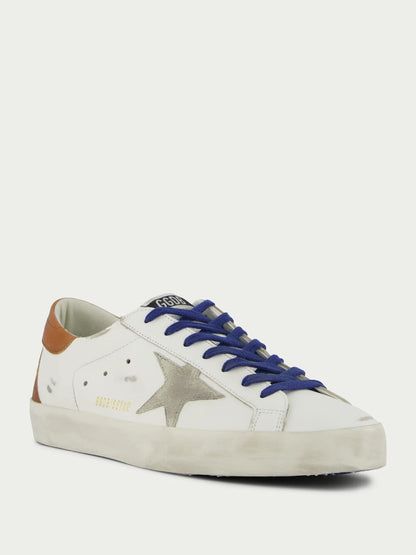 Super-Star Suede Star and Brown Tab Sneakers